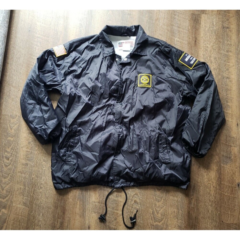 National Patrol Mens 2XL  Security Officer Lightweight Windbreaker